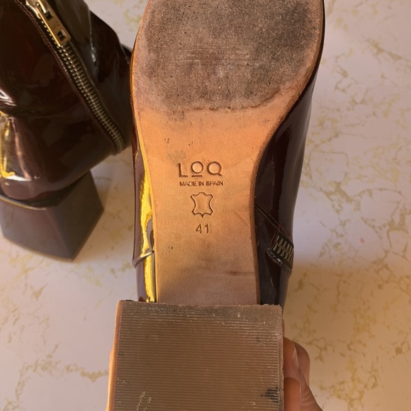 👉LoQ Dark Burgundy Ankle Boots - Picture 8 of 9